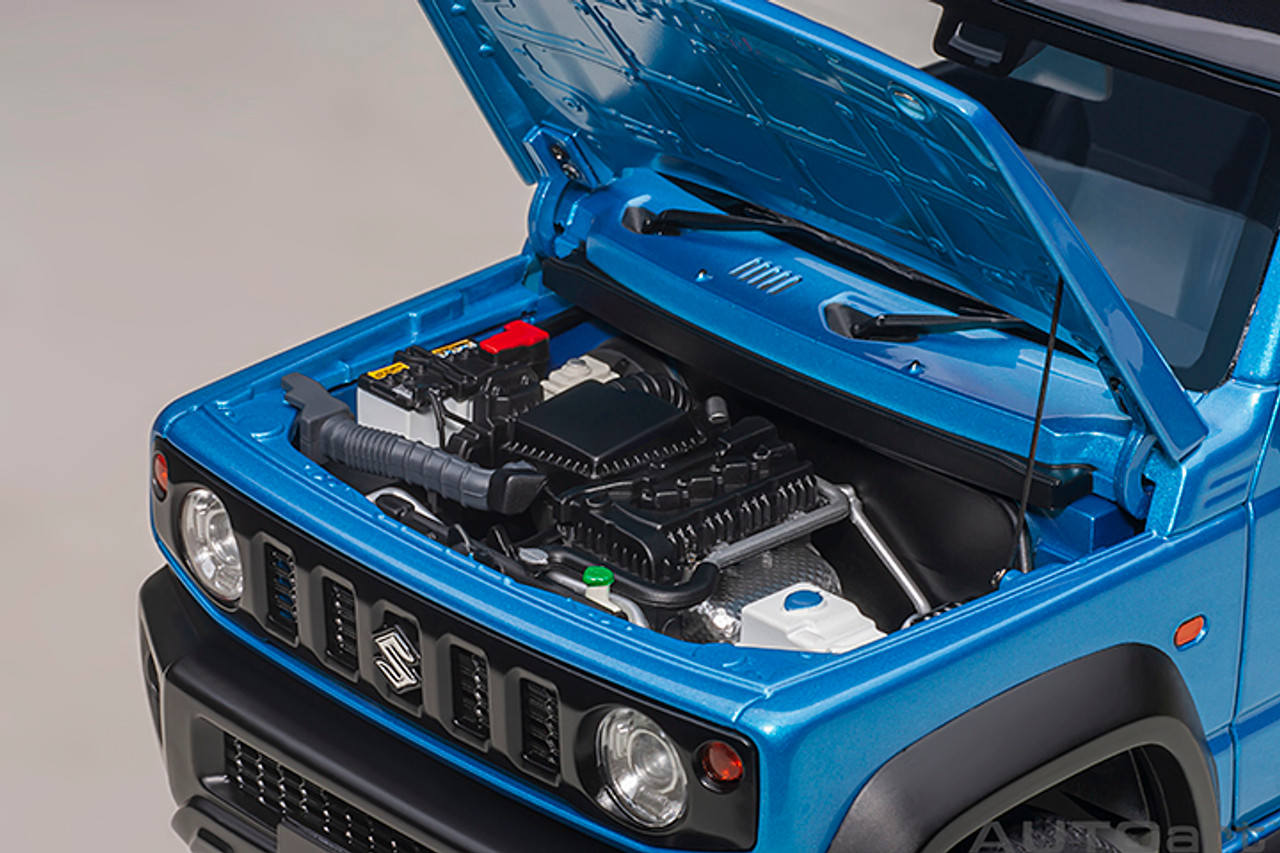 1/18 AUTOart Suzuki Jimny Sierra (JB74) (Brisk Blue Metallic with Black  Roof) Car Model