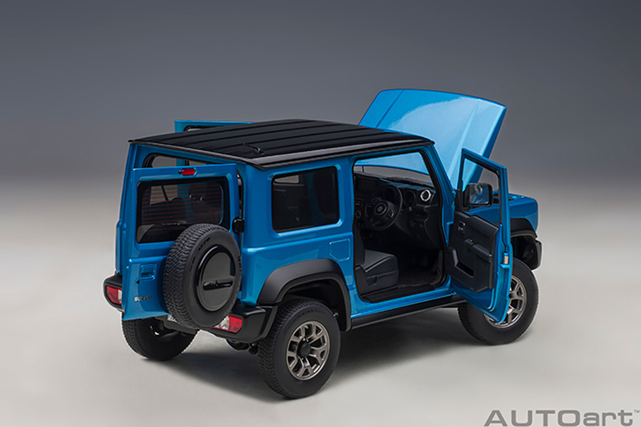 1/18 AUTOart Suzuki Jimny Sierra (JB74) (Brisk Blue Metallic with Black Roof) Car Model