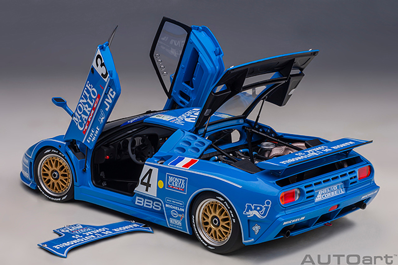 1/18 AUTOart 1994 Bugatti EB110 LM Le Mans 24Hr #34 Car Model