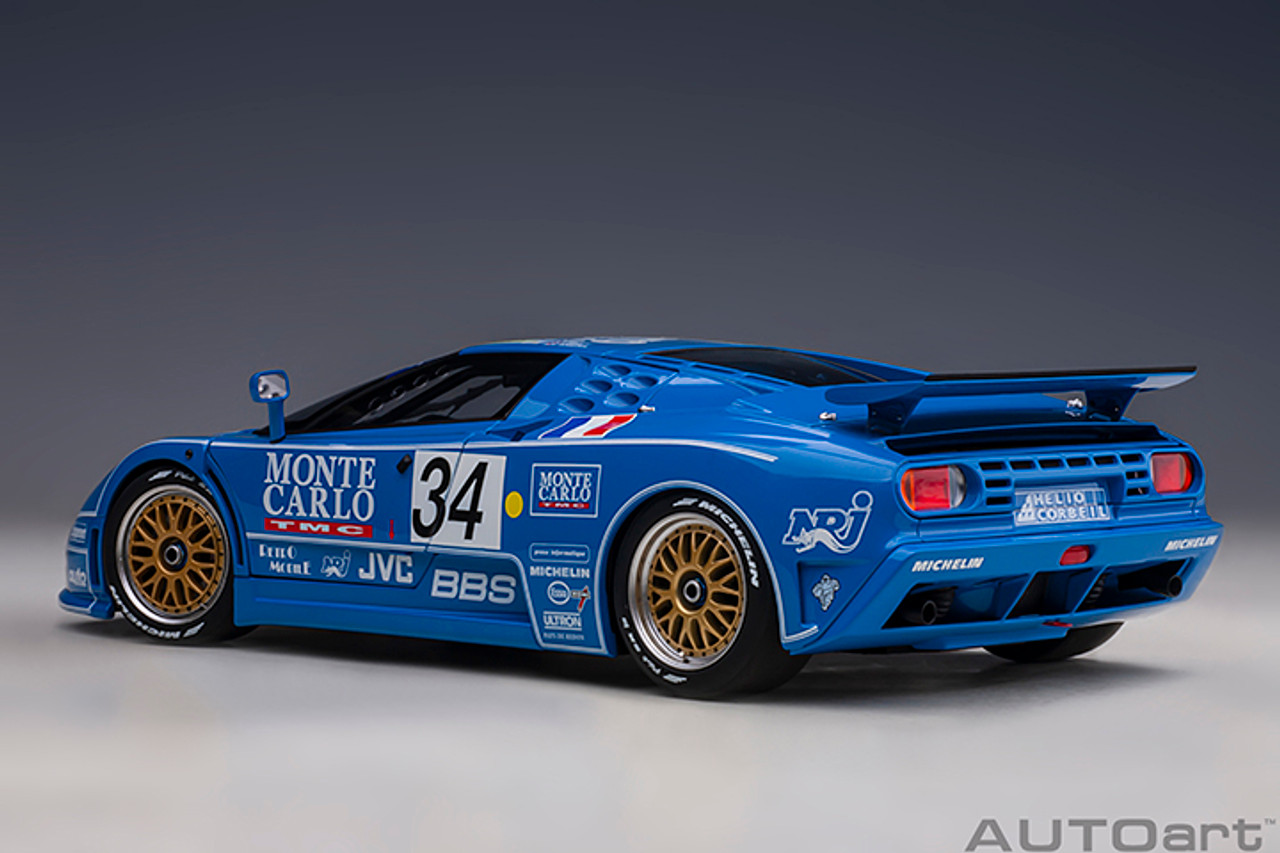 1/18 AUTOart 1994 Bugatti EB110 LM Le Mans 24Hr #34 Car Model