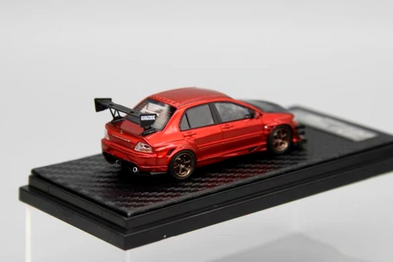 1/64 404Error Mitsubishi EVO IX Evo 9 Modified (Metallic Red) Car Model Limited 299 Pieces