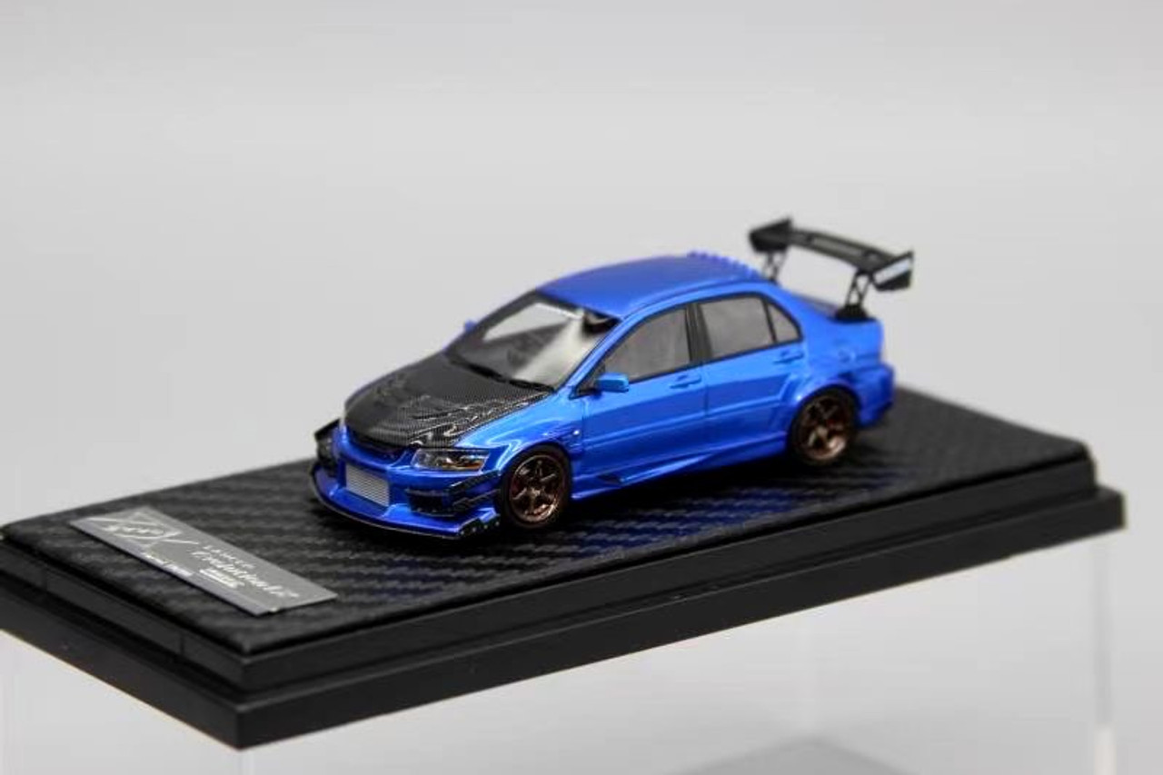 1/64 404Error Mitsubishi EVO IX Evo 9 Modified (Blue) Car Model Limited 299 Pieces