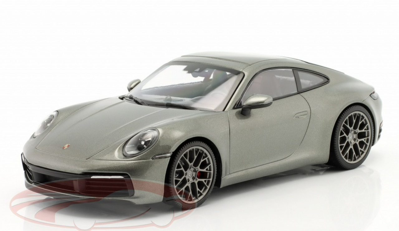 1/18 Minichamps Porsche 911 (992) Carrera 4S (Grey Green Metallic) Car Model