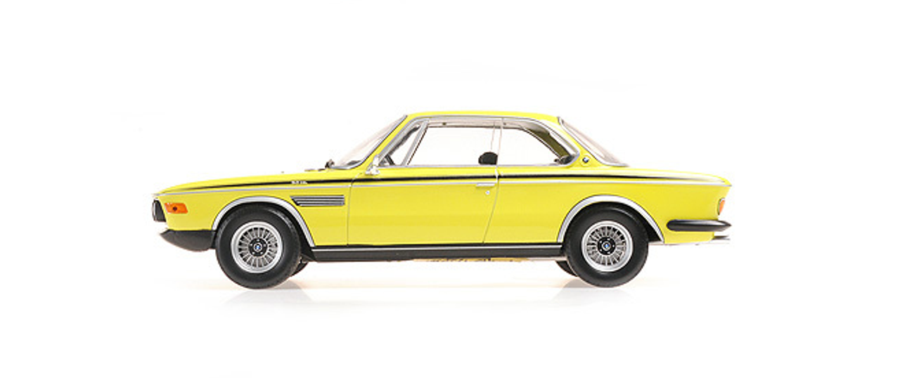 1/18 Minichamps 1972 BMW 3.0 CSL (Yellow) Diecast Car Model