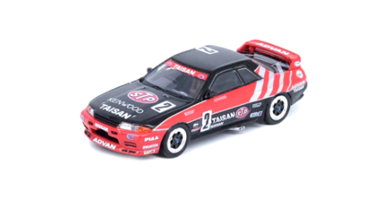 Nissan Skyline GT-R (R32) RHD (Right Hand Drive) #2 K. Takahashi - K. Tsuchiya Team Taisan "JTCC" Japan Touring Car Championship (1992) 1/64 Diecast Model Car by Inno Models