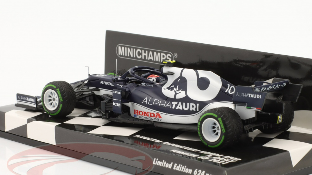 1/43 Minichamps 2021 Formula 1 Pierre Gasly Alpha Tauri AT02 #10 Turkey GP Car Model