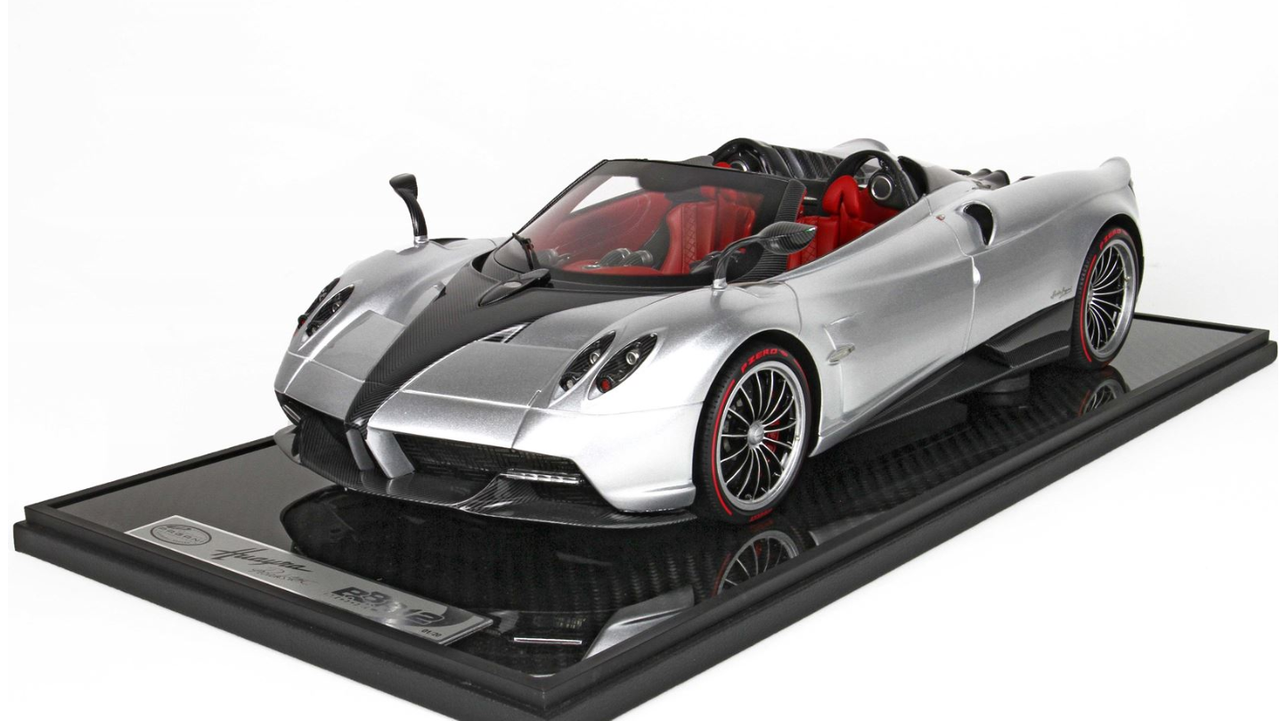 1/12 BBR Pagani Huayra Roadster (Silver Grey with Silver Rims) Limited 20 Resin Car Model
