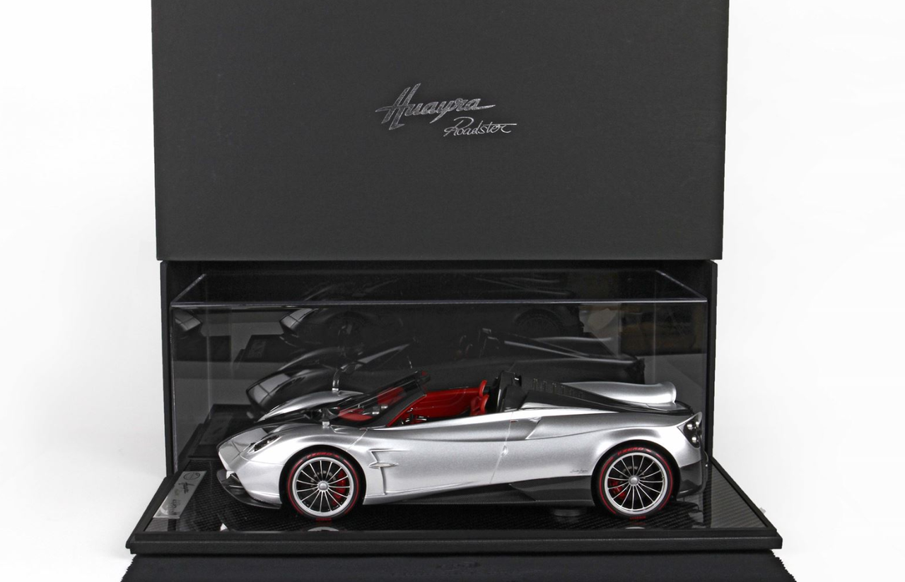 1/12 BBR Pagani Huayra Roadster (Silver Grey with Silver Rims) Limited 20 Resin Car Model