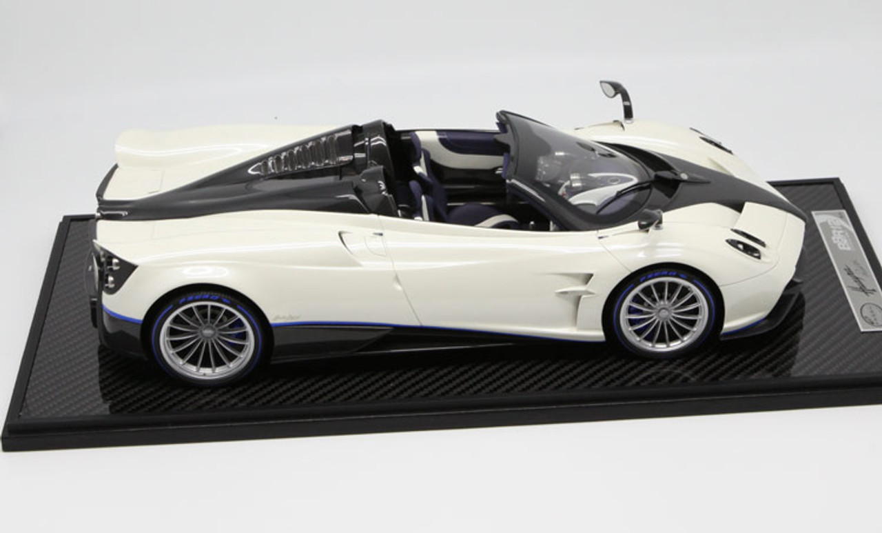 1/12 BBR Pagani Huayra Roadster (White w/ Silver Rims) Limited 20 Resin Car Model