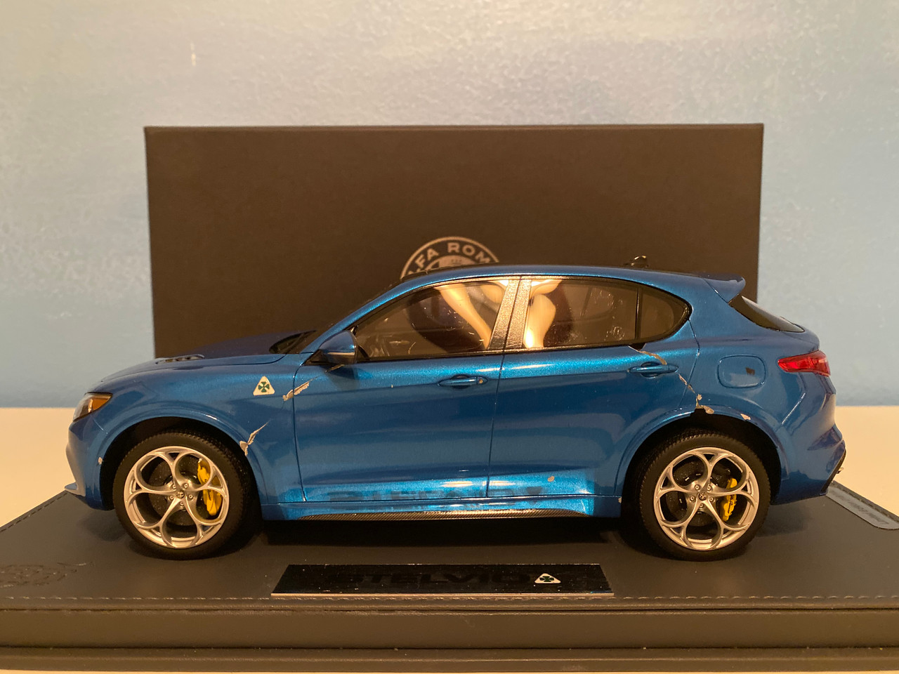 Damaged & Repaired AS-IS 1/18 BBR Alfa Romeo Stelvio Quadrifoglio 