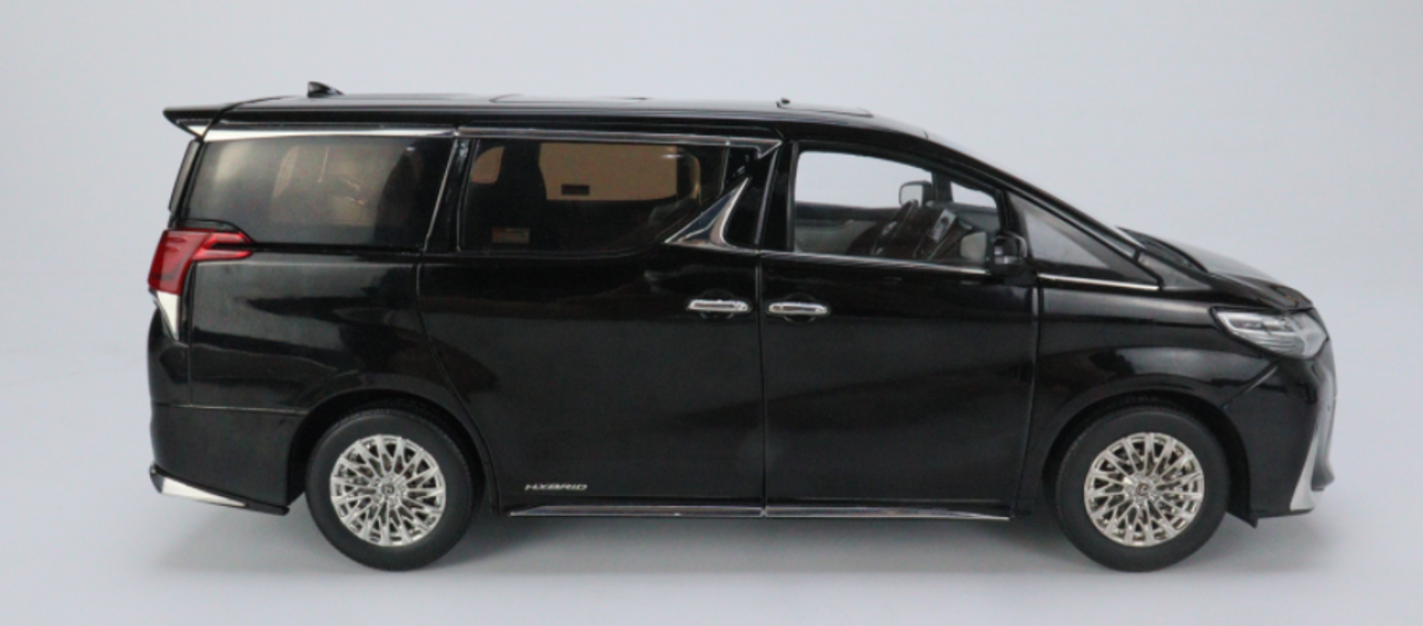 1/18 Well Lexus LM300h Diecast Full Open Black