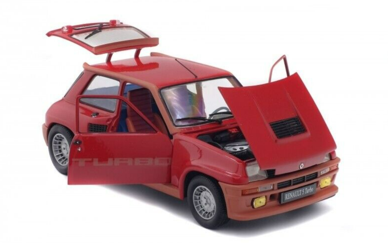 1/18 Solido 1981 Renault 5 Turbo Rouge Grenade (Red) Diecast Car Model