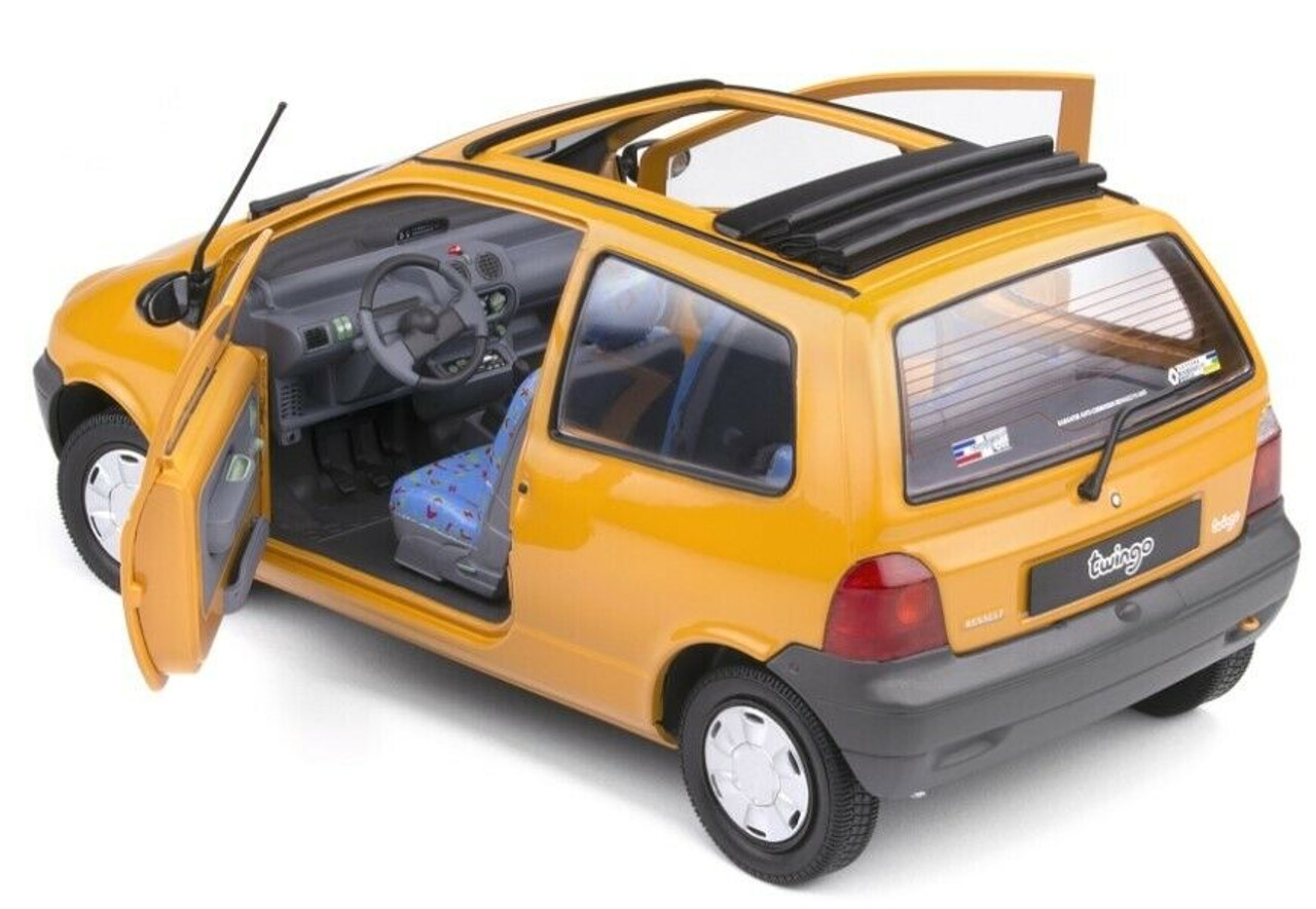  1/18 Solido 1993 Renault Twingo MK1 Open Air (Indian Yellow) Diecast Car Model