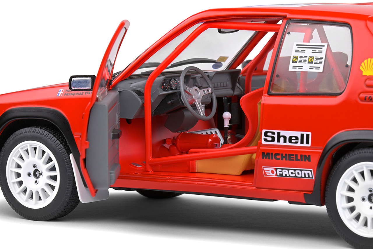 1/18 Solido 1990 Peugeot 205 Rallye #26 Rallye Tour de Corse Henri Devin, Françoise Devin-Viste Diecast Car Model