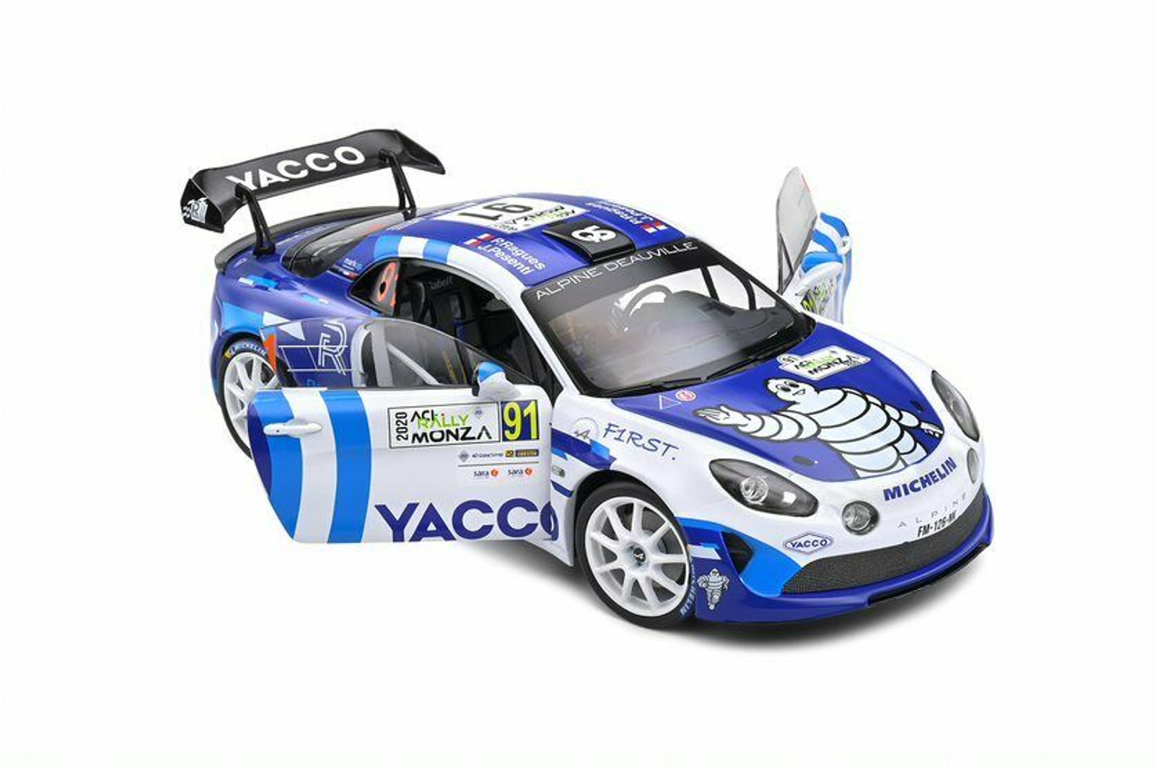 1/18 Solido Renault Alpine A110 Rally WRC Monza 2020 N° 91 P.R Diecast Car Model