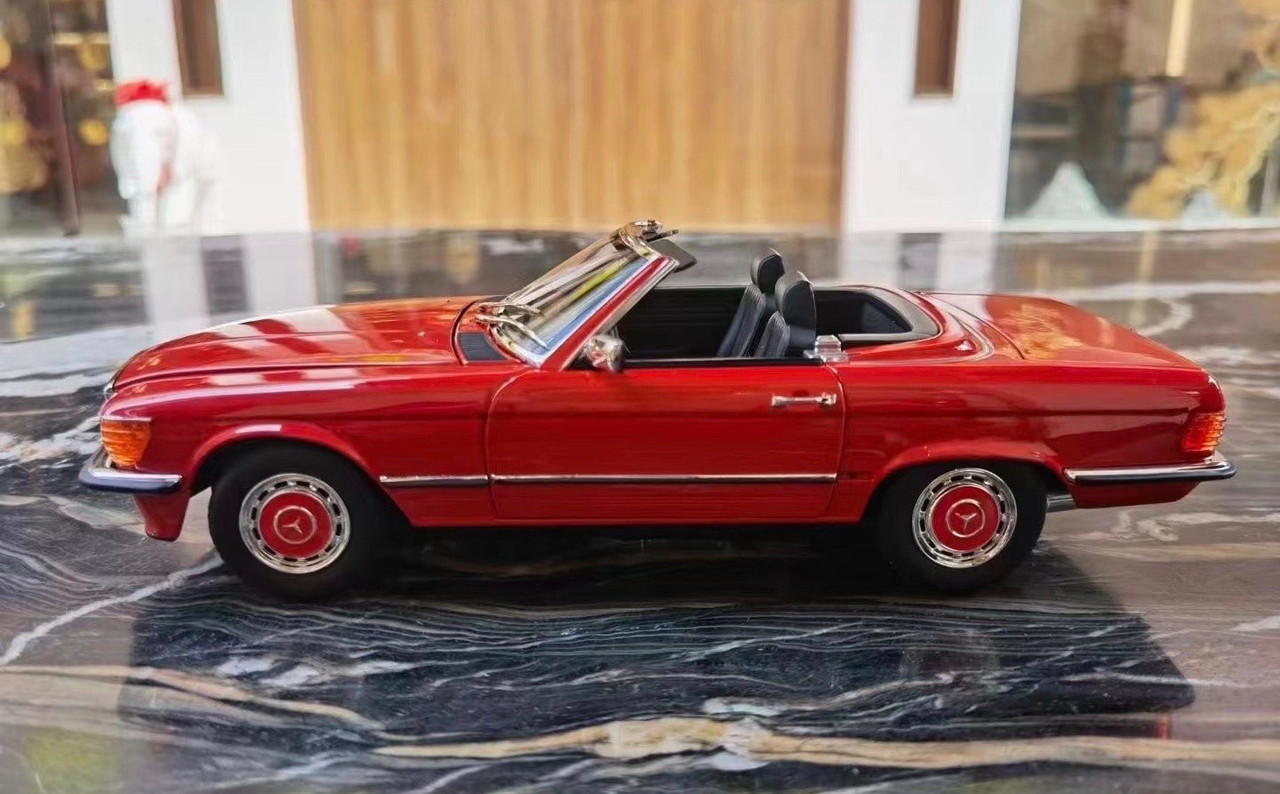 NOREV 183728 Mercedes-Benz 350SL 1986 Red 1/18