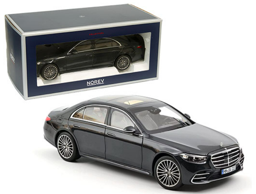 21 Mercedes Benz S Class Amg Line Dark Blue Metallic 1 18 Diecast Model Car By Norev Livecarmodel Com