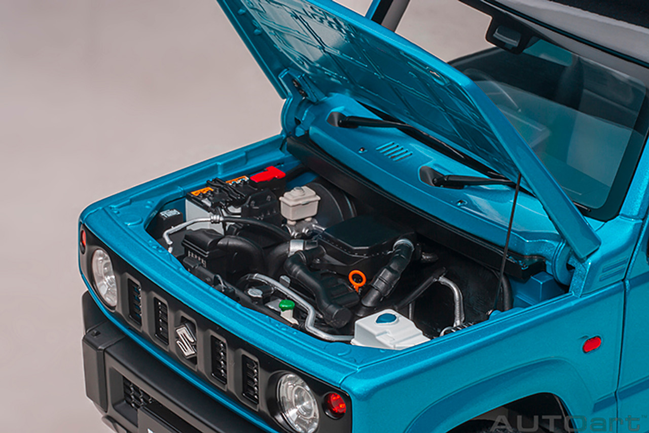 1/18 AUTOart Suzuki Jimny Sierra (JB64) (BRISK BLUE METALLIC with BLACK ROOF) Car Model