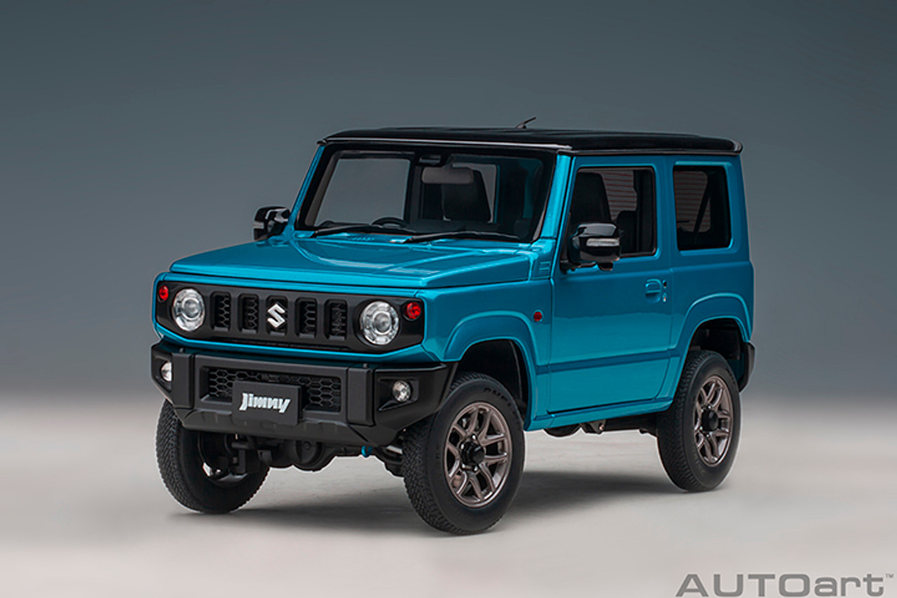 1/18 AUTOart Suzuki Jimny Sierra (JB64) (BRISK BLUE METALLIC with BLACK ROOF) Car Model