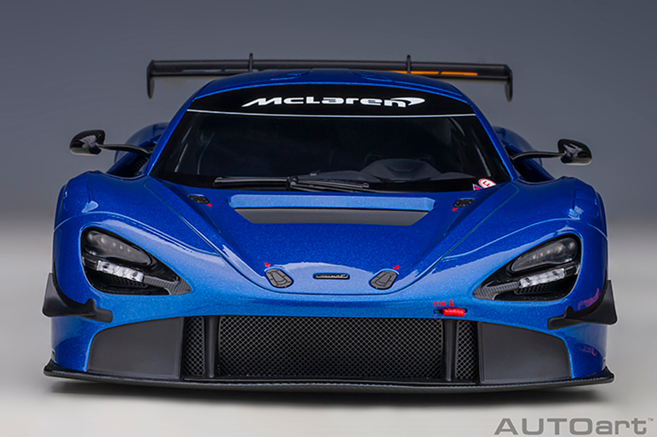 1/18 AUTOart Mclaren 720S GT3 (Azure Blue Metallic) Car