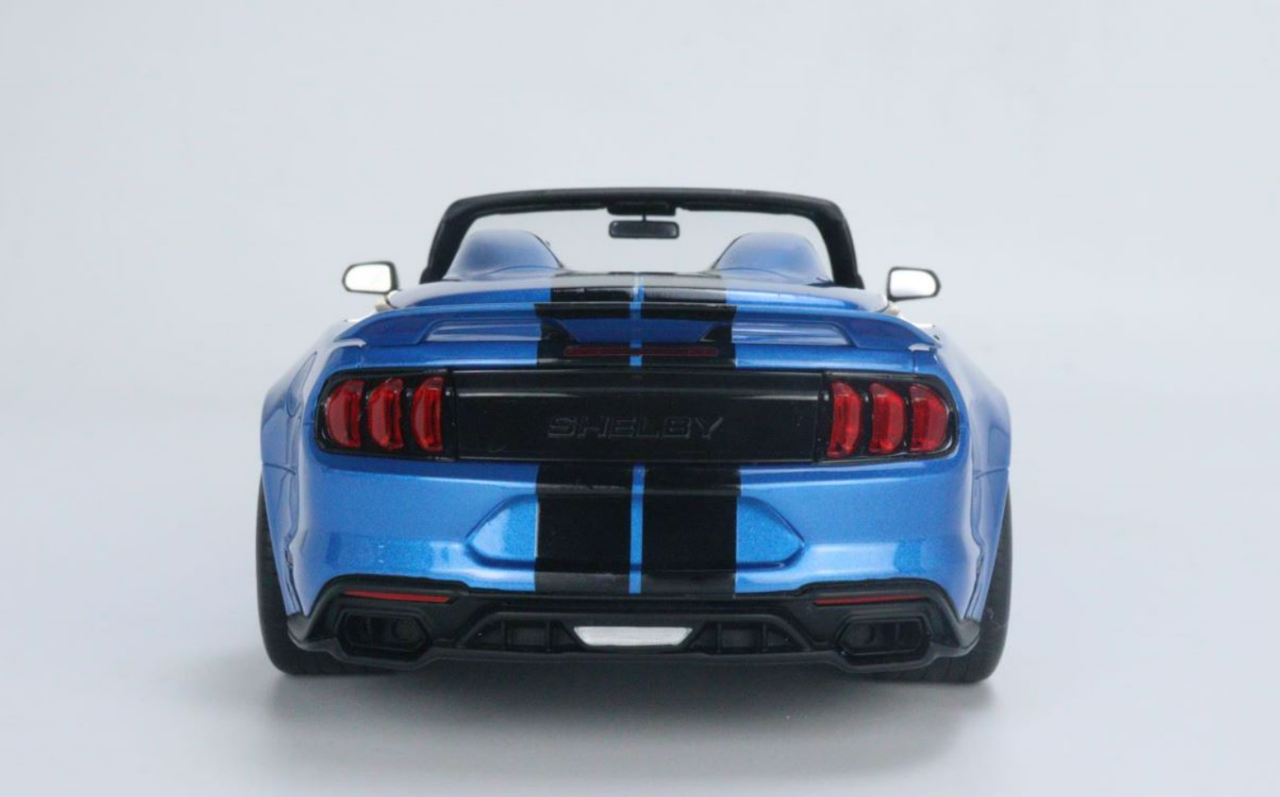 1/18 GT Spirit 2022 Shelby Super Snake Speedster Convertible (Blue Metallic with Black Stripes) Resin Car Model