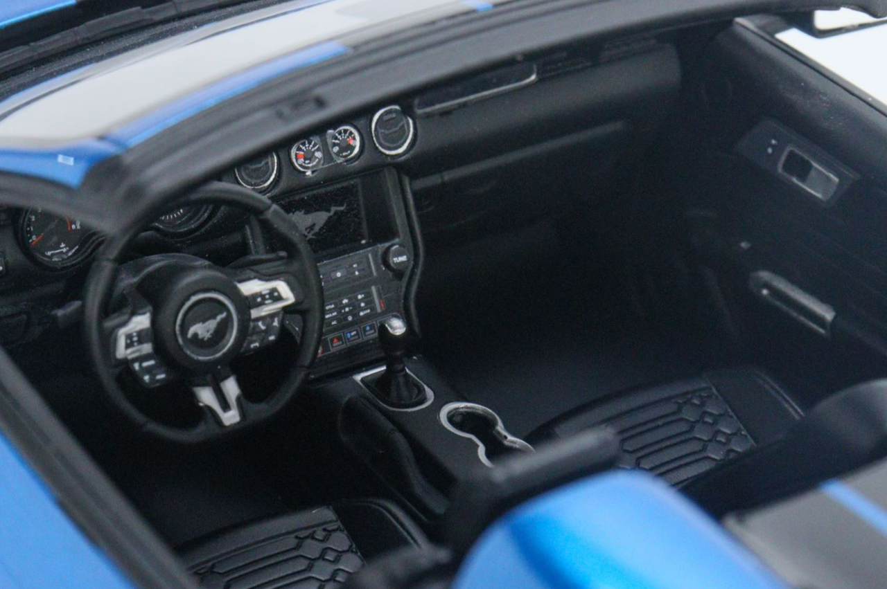 1/18 GT Spirit 2022 Shelby Super Snake Speedster Convertible (Blue Metallic with Black Stripes) Resin Car Model