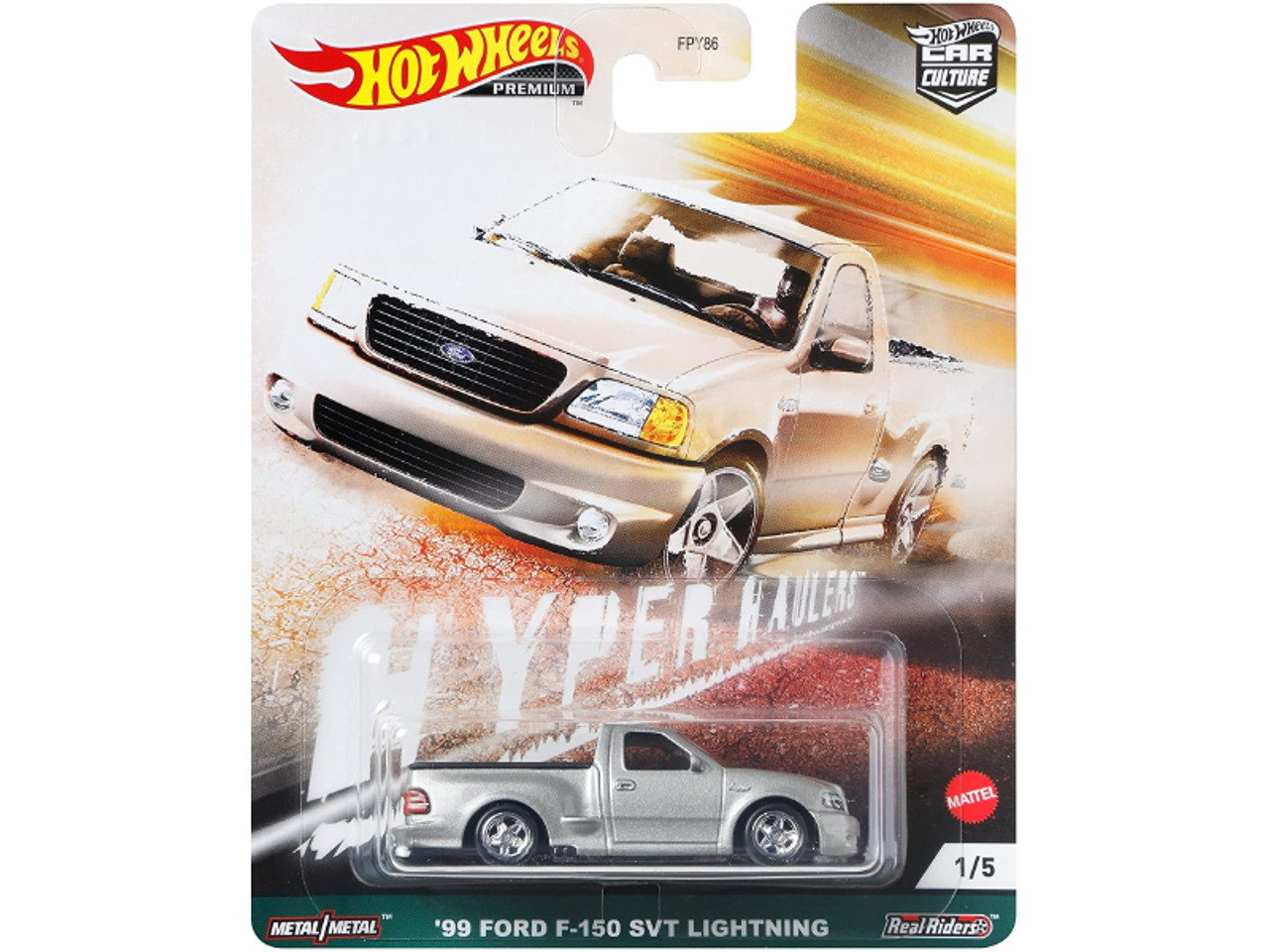 1999 Ford F-150 SVT Lightning Pickup Truck Silver "Hyper Haulers" Series Diecast Model Car by Hot Wheels