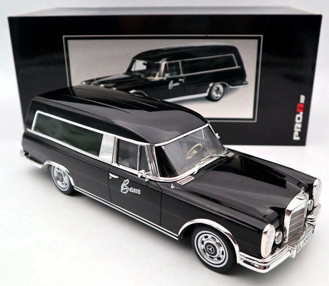 1/18 Schuco Mercedes-Benz 600 Hearse (Black) Diecast Car Model