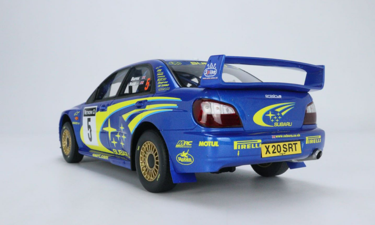 1/18 OTTO Subaru Impreza WRX STI Night Lights Resin Car Model