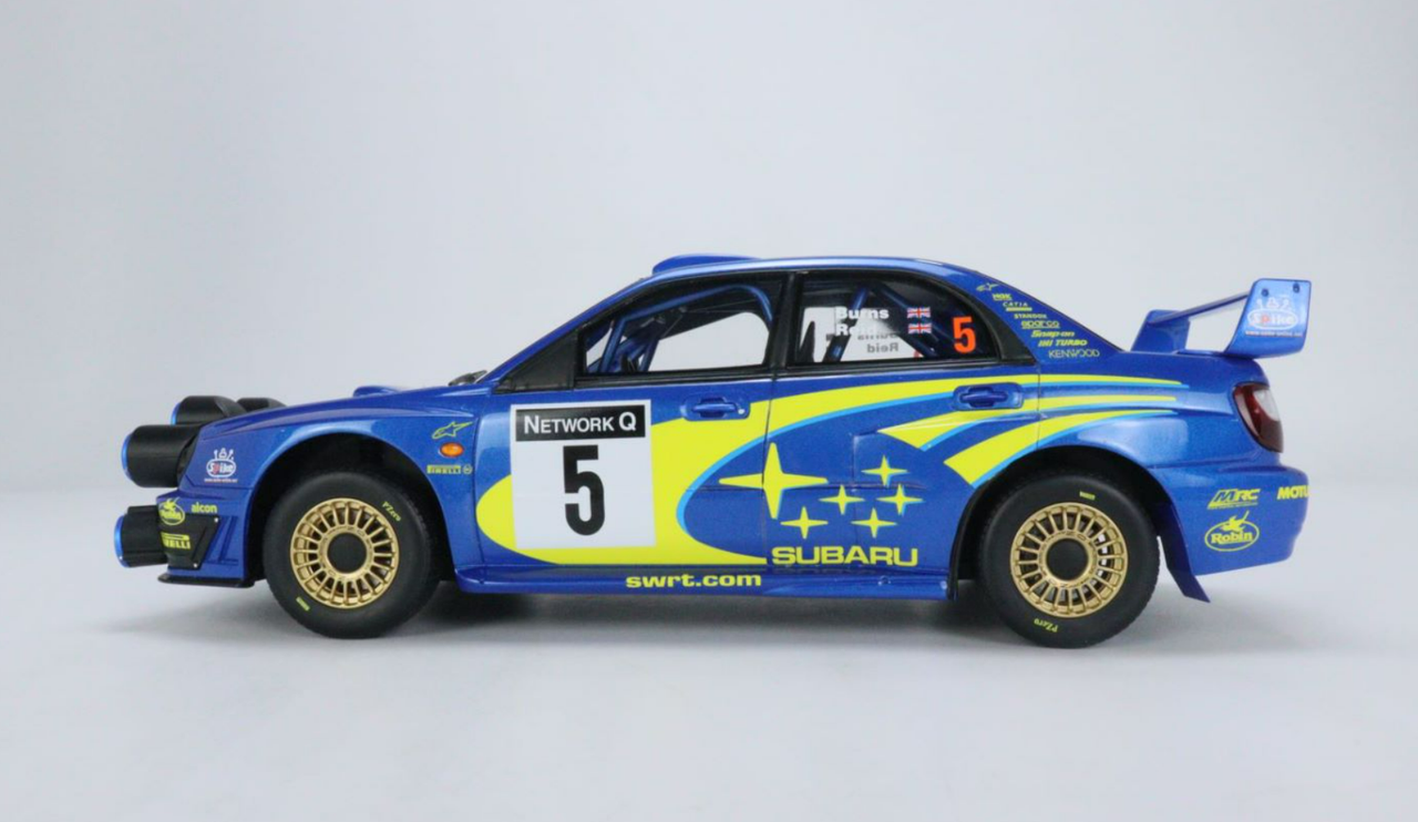 1/18 OTTO Subaru Impreza WRX STI Night Lights Resin Car Model