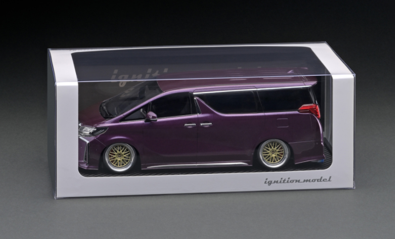 1/18 Ignition Model Toyota Alphard (H30W) Executive Lounge S Purple Metallic Resin Car Model Limited 160 Pieces