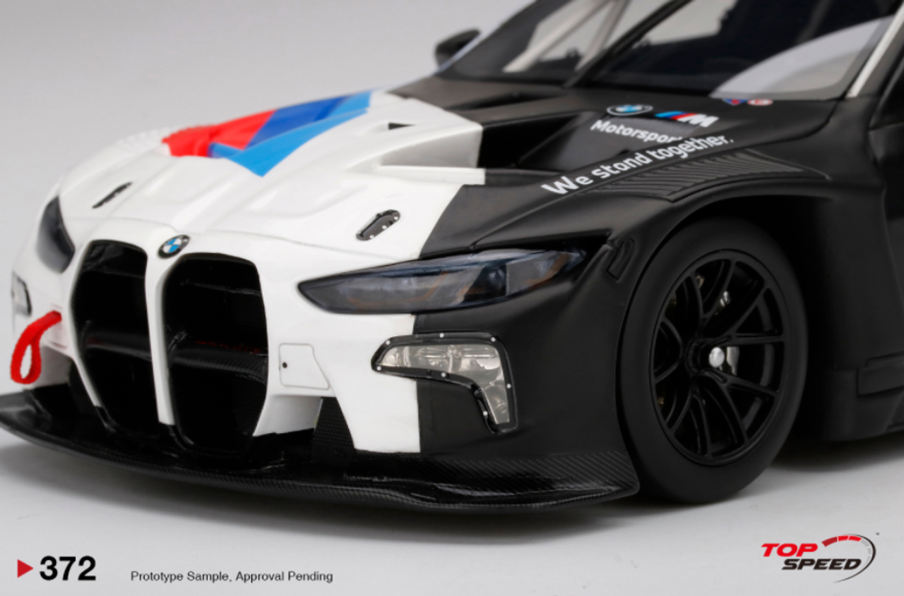 1/18 Top Speed 2021 BMW M4 GT3 #1 Presentation Car Resin Car Model