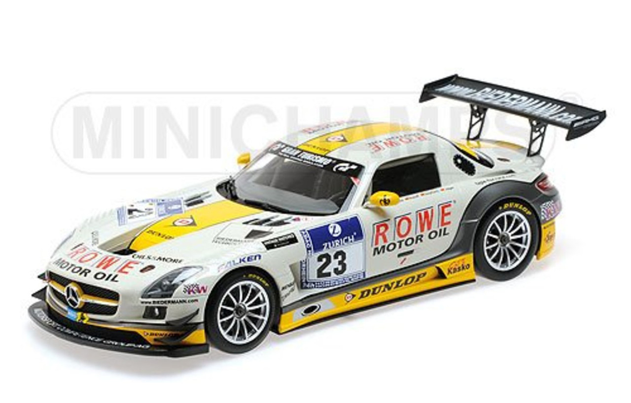 1/18 Minichamps 2013 Mercedes-Benz SLS AMG GT3 Rowe Racing #23 ADAC 24H  Nurburgring Diecast Car Model