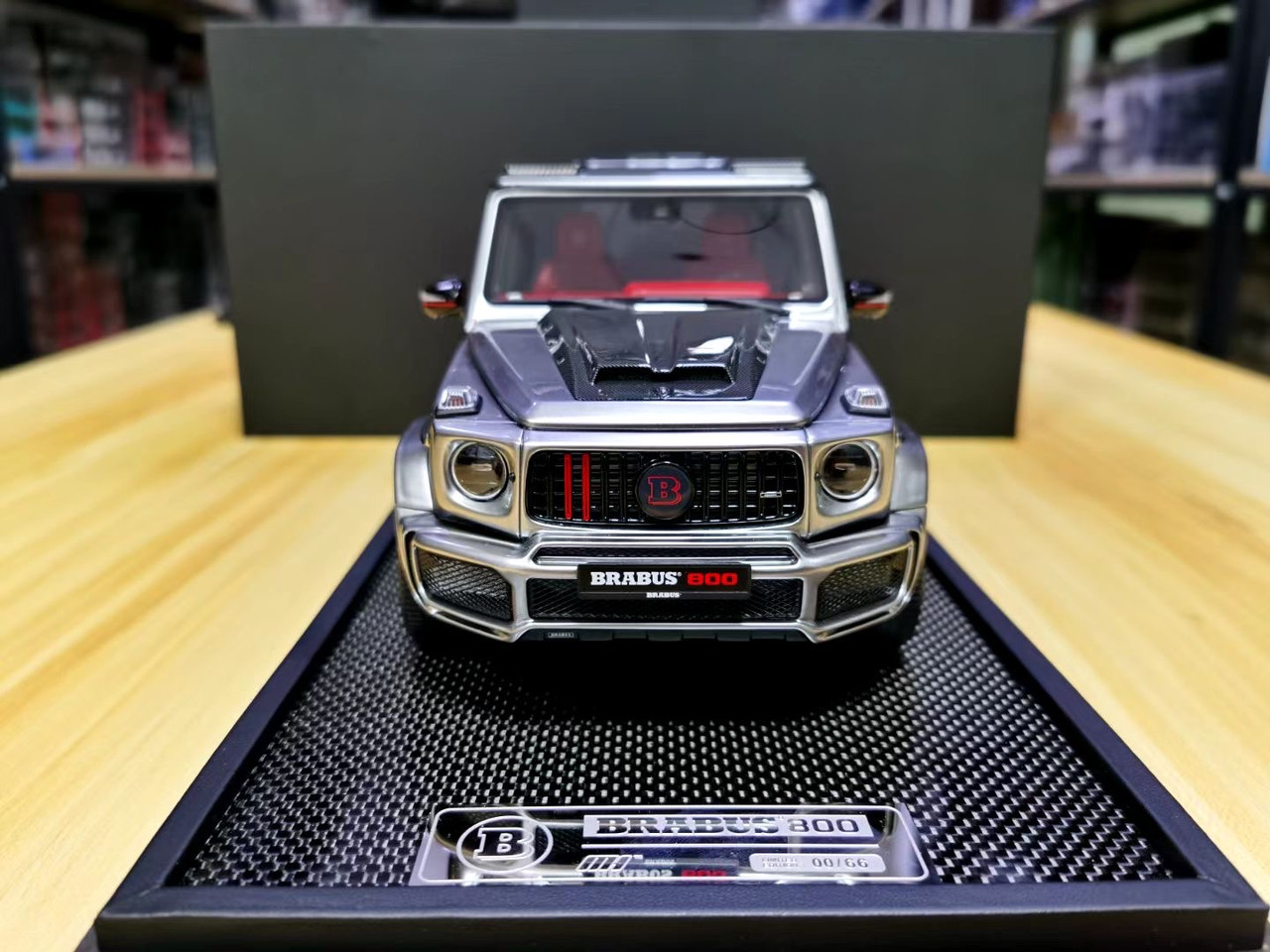 1/18 MH Motorhelix Mercedes-Benz G63 AMG Brabus 800 (Silver) Resin Car Model Limited 66 Pieces