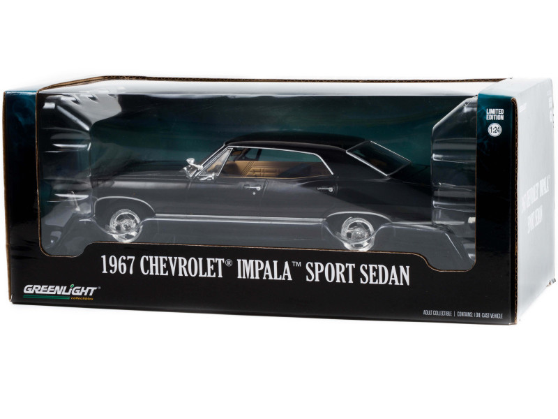 1/24 Greenlight 1967 Chevrolet Impala Sport Sedan Tuxedo (Black
