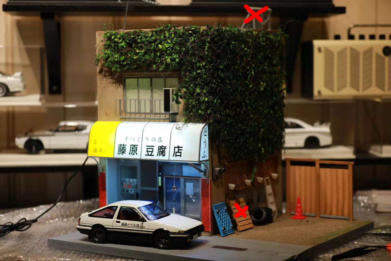 Custom Hand Made to Order 1/18 Initial D Fujiwara Tofu Shop