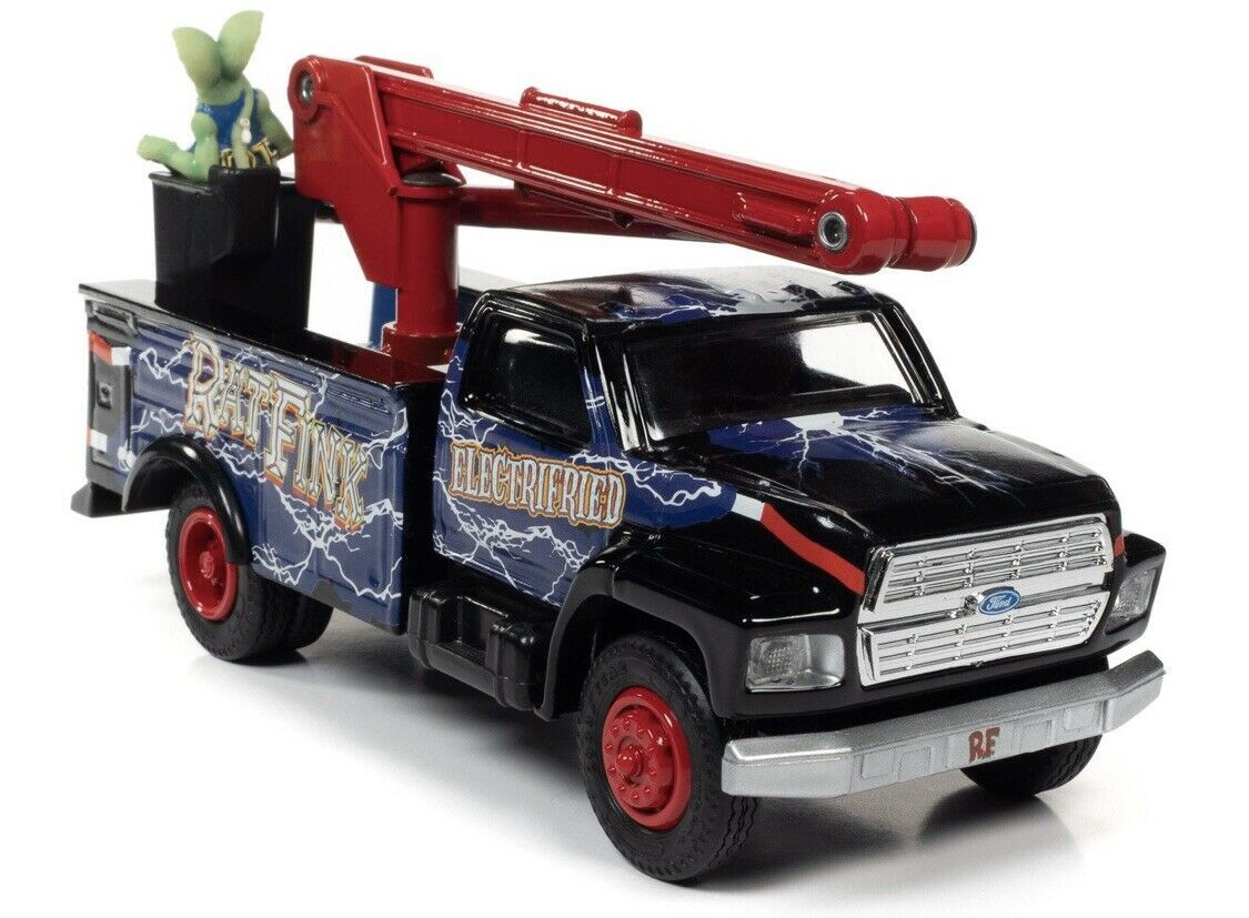 1/34 Auto World Rat Fink 1990 Ford Utility Bucket Truck Diecast