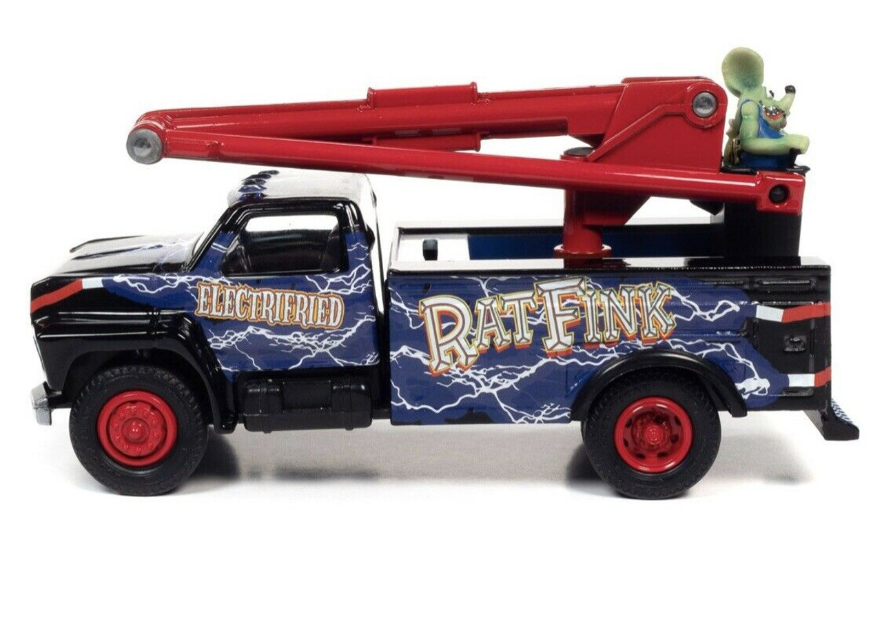 1/34 Auto World Rat Fink 1990 Ford Utility Bucket Truck Diecast