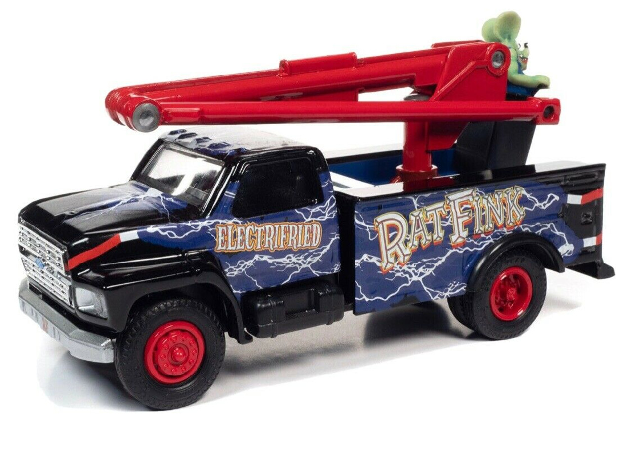 1/34 Auto World Rat Fink 1990 Ford Utility Bucket Truck Diecast