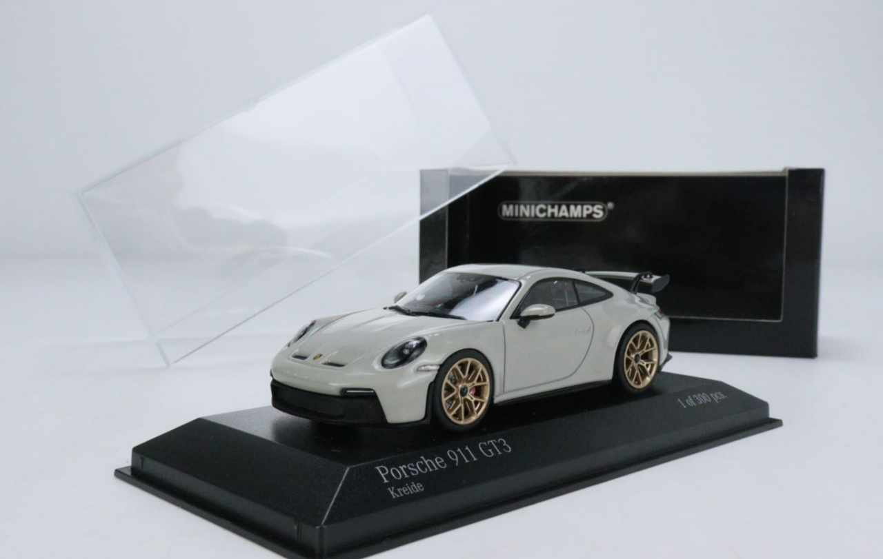 1/43 Minichamps 2020 Porsche 911 GT3 (992) Chalk Diecast Car Model