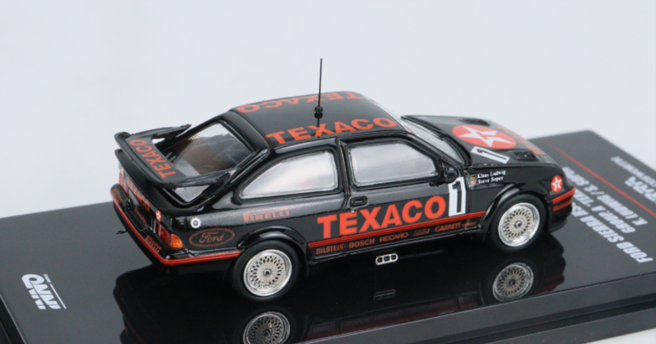 Ford Sierra RS500 Cosworth #1 K. Ludwig - S. Soper "Texaco" FIA European Touring Car Championship ETCC (1987) 1/64 Diecast Model Car by Inno Models