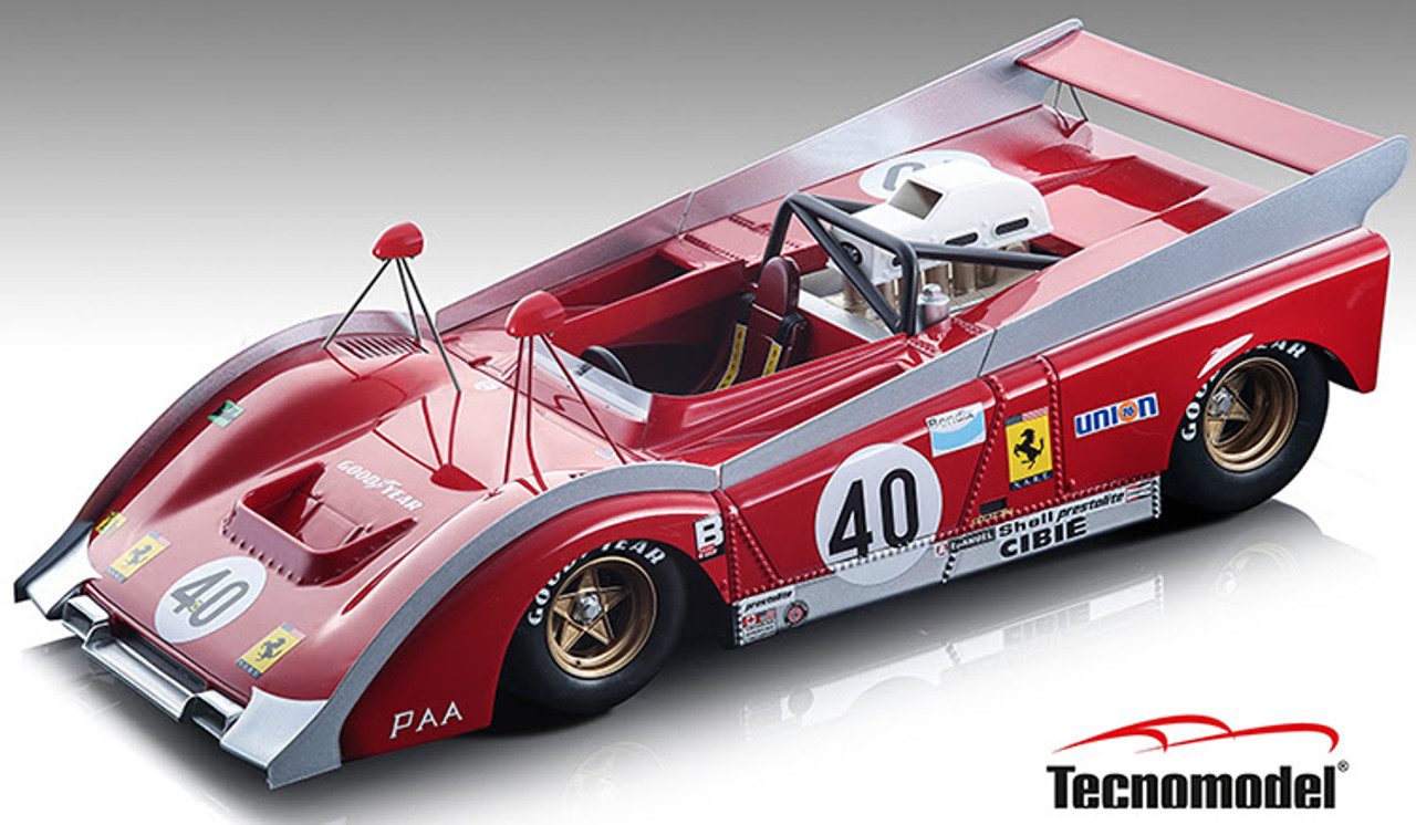 1/18 Ferrari 712 #40 Can Am Watkins Glen 1972 Team NART J.P. Jarier Limited Edition