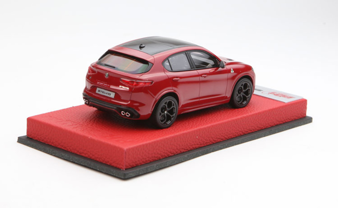 1/43 BBR Alfa Romeo Stelvio Quadrifoglio (Red) Enclosed Resin Car Model Limited 20