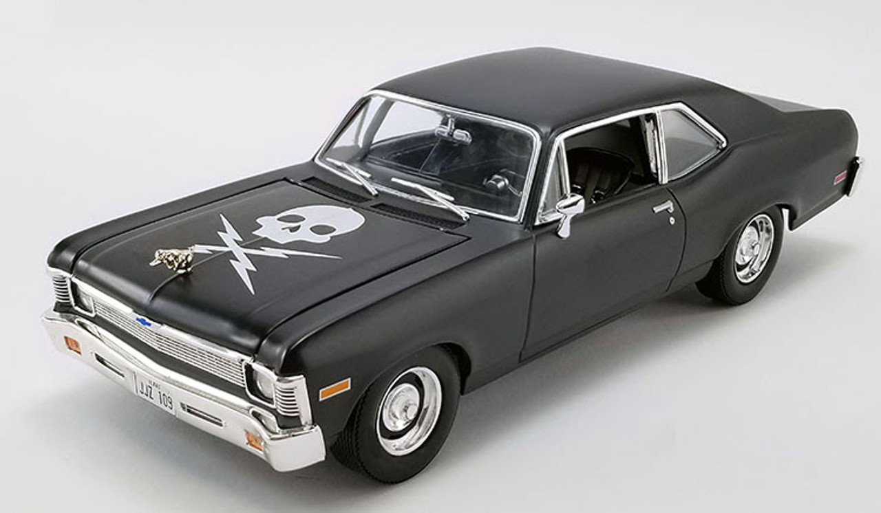 1/18 GMP 1971 Chevrolet Chevy Nova (Matte Black) From Movie "Death Proof" Diecast Car Model
