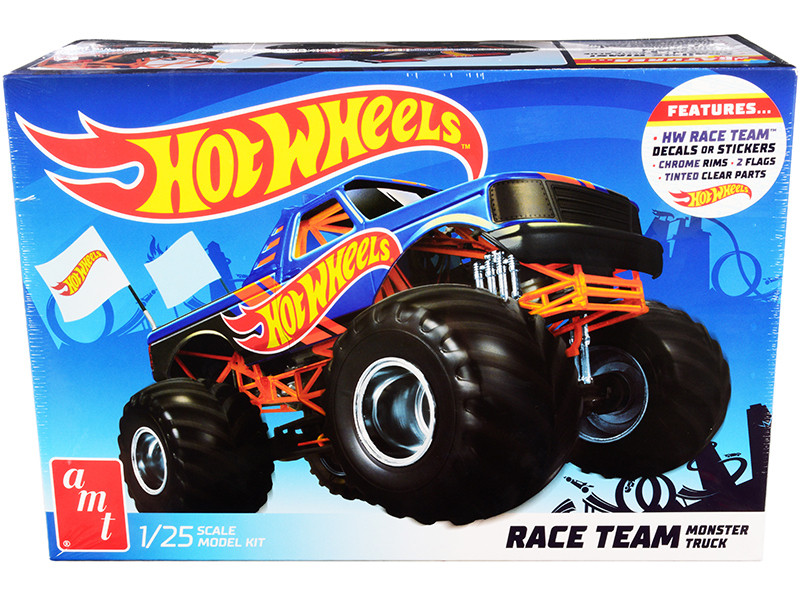 q M Skill 2 Model Kit Hot Wheels Race Team Monster Truck 1/25 Scale