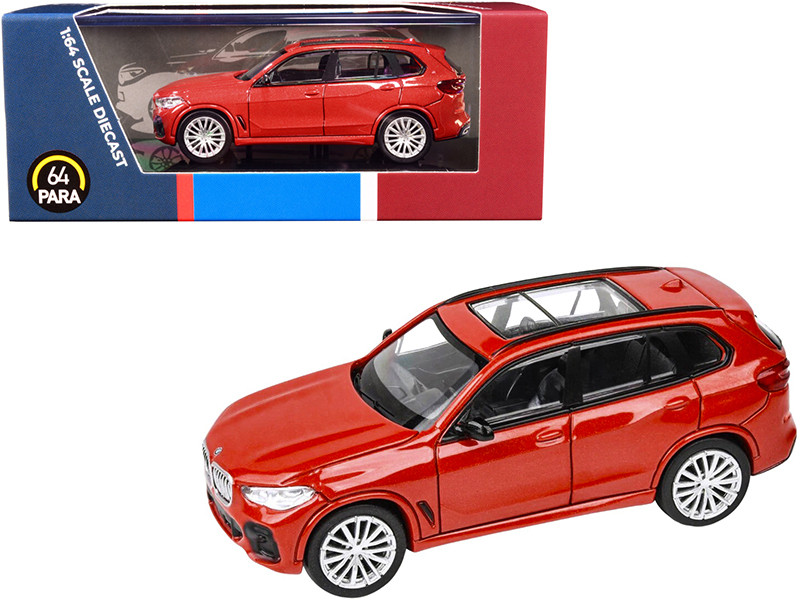  X5 ミニカー レッド BMW X5 with Sunroof Toronto Red Metallic 1/64 Diecast Model Car by