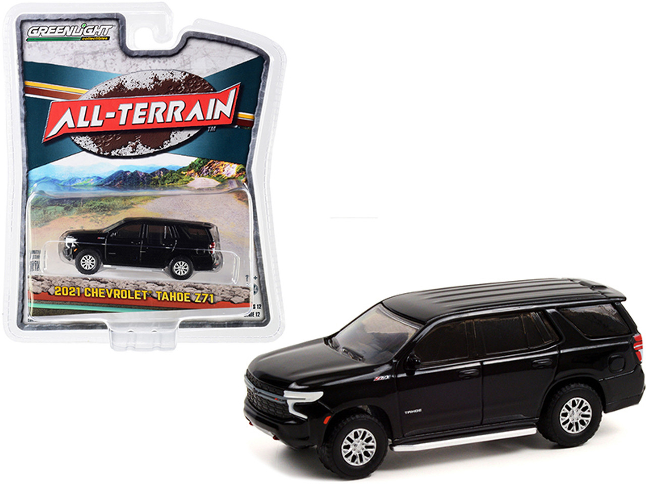 2021 Chevrolet Tahoe Z71 Black "All Terrain" Series 12 1/64 Diecast Model Car by Greenlight