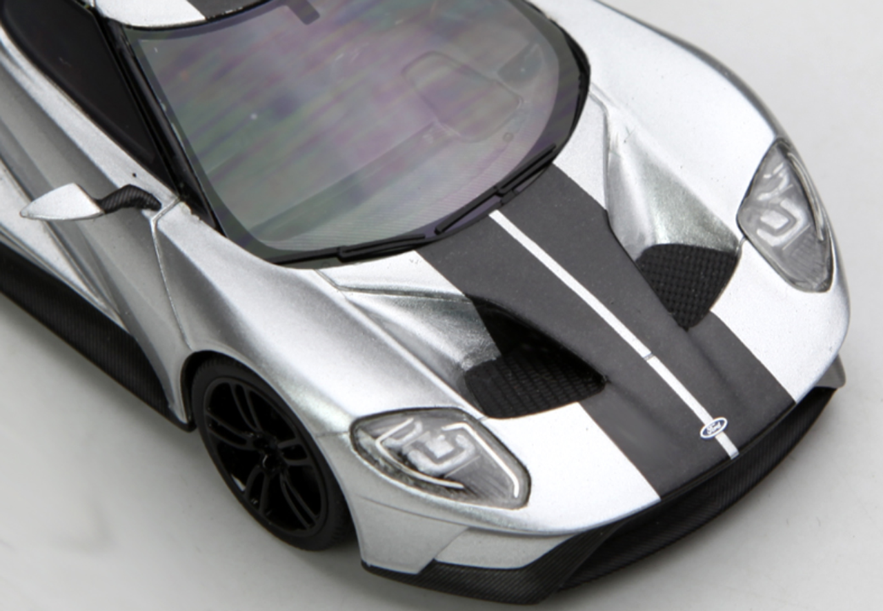 1/43 TSM TopSpeed Ford GT (Silver) Enclosed Diecast Car Model