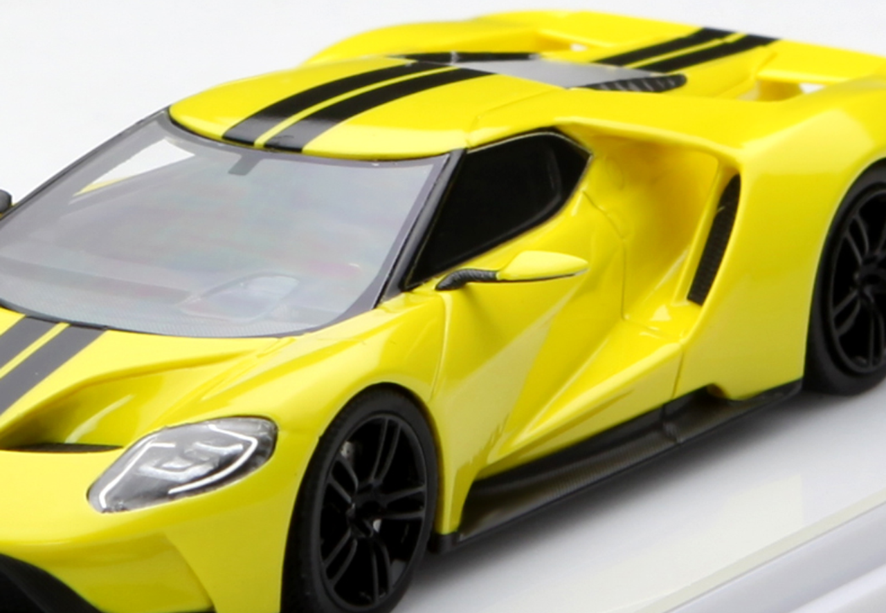 1/43 TSM TopSpeed Ford GT (Yellow) Enclosed Diecast Car Model