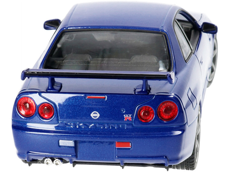 1/24 Welly Nissan Skyline GT-R R34 (Blue) Diecast Car Model